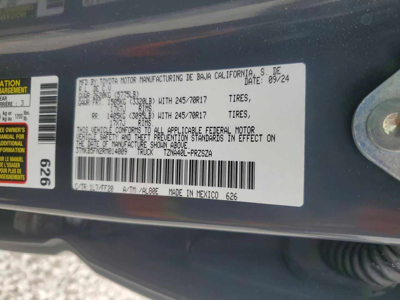 2024 TOYOTA TACOMA DOUBLE CAB photo 13