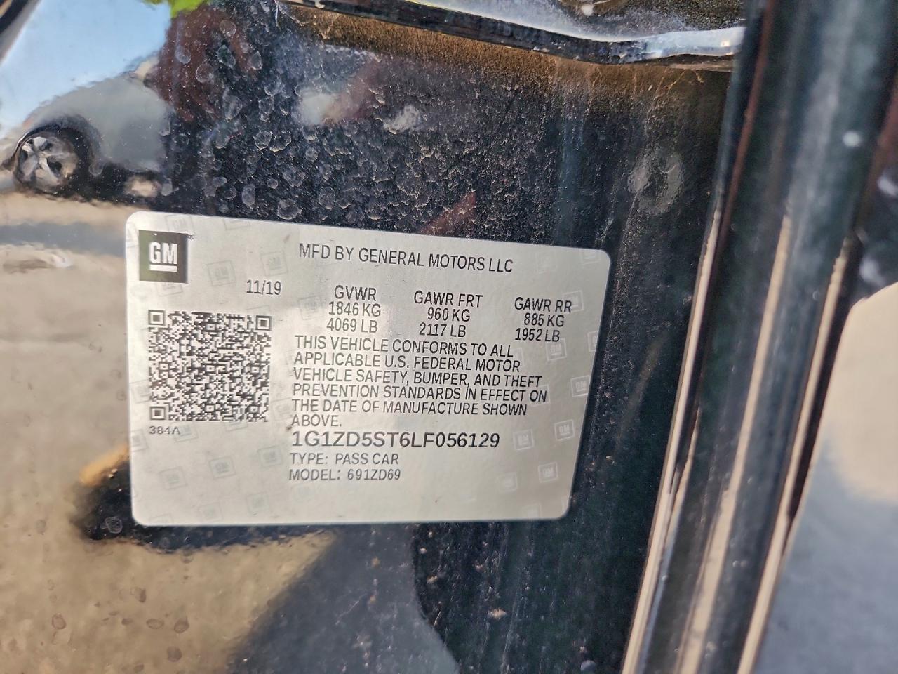 2020 CHEVROLET MALIBU LT photo 12