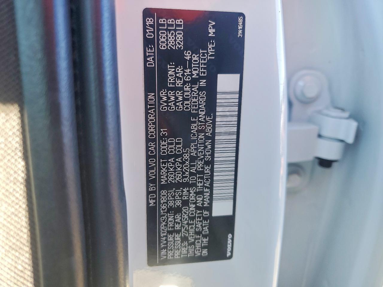 2018 VOLVO XC90 T5 photo 40