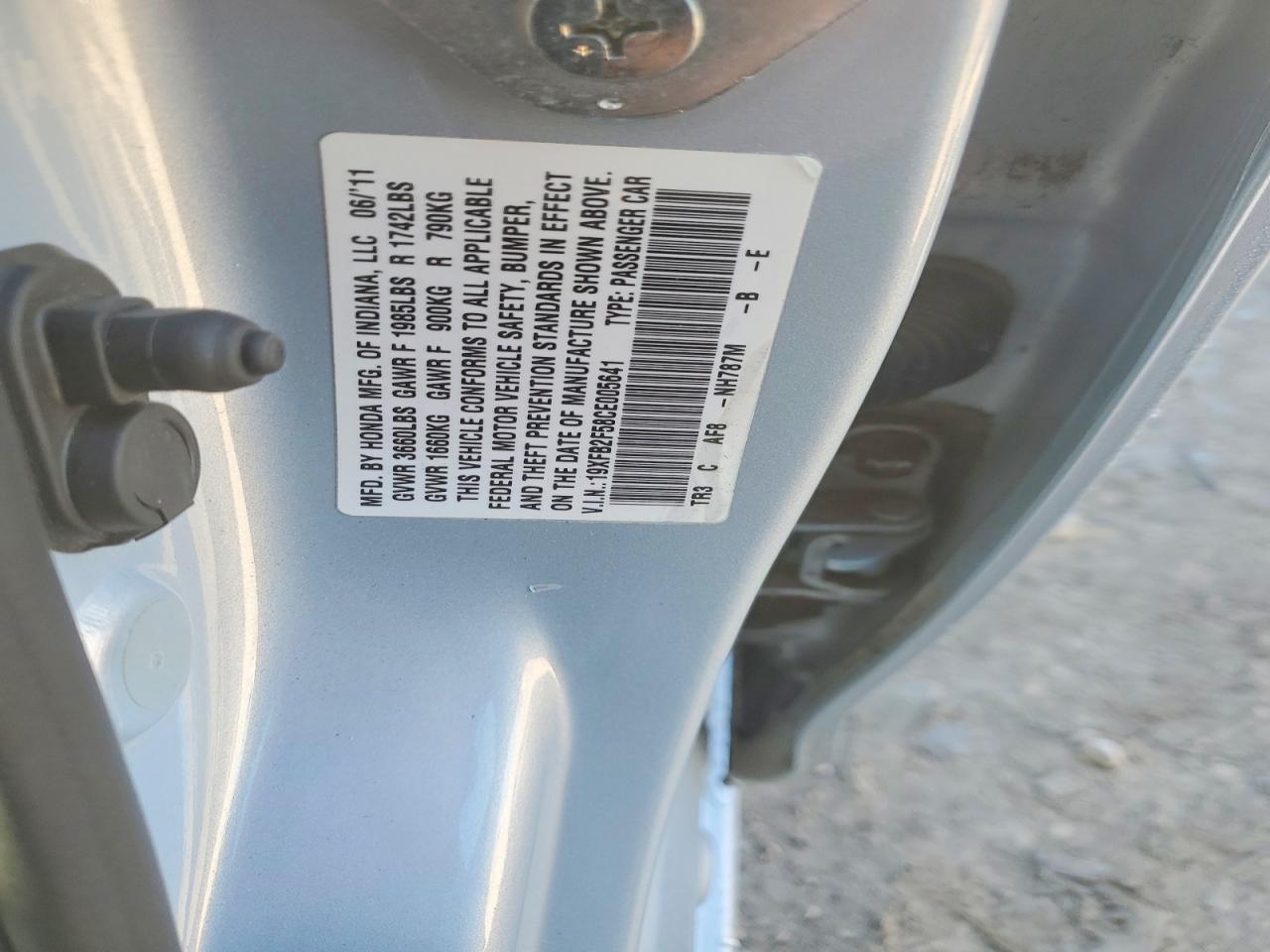 2012 HONDA CIVIC LX photo 13