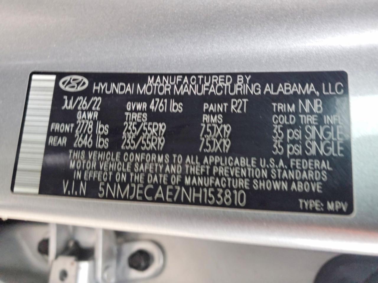 2022 HYUNDAI TUCSON LIMITED photo 13
