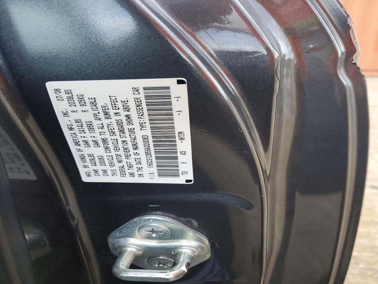 2009 HONDA ACCORD EXL photo 12