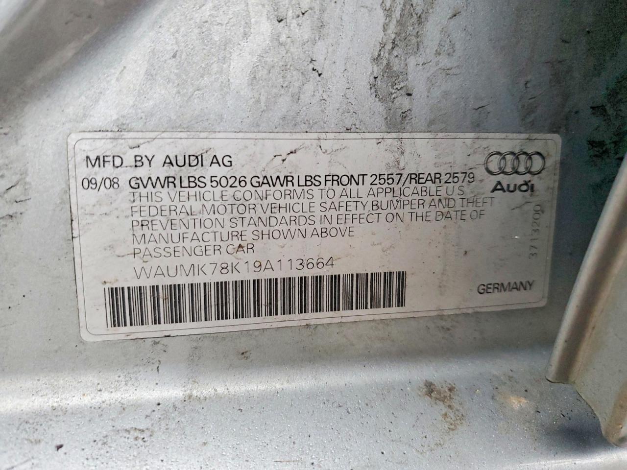2009 AUDI A4 PRESTIGE photo 12