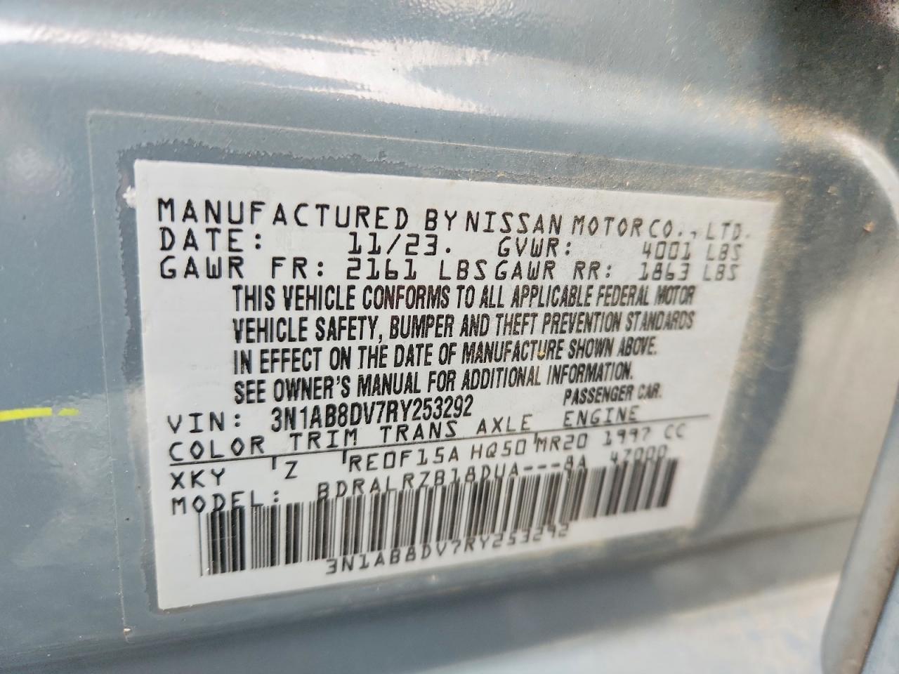 2024 NISSAN SENTRA SR photo 23
