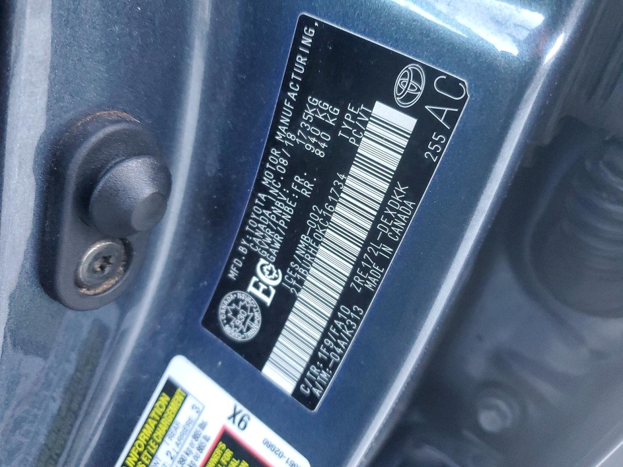 2019 TOYOTA COROLLA L photo 13
