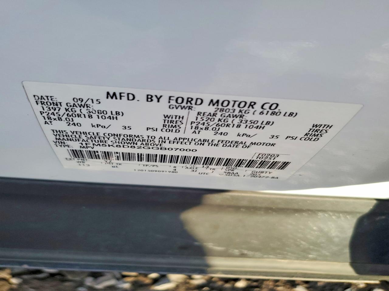 2016 FORD EXPLORER XLT photo 13