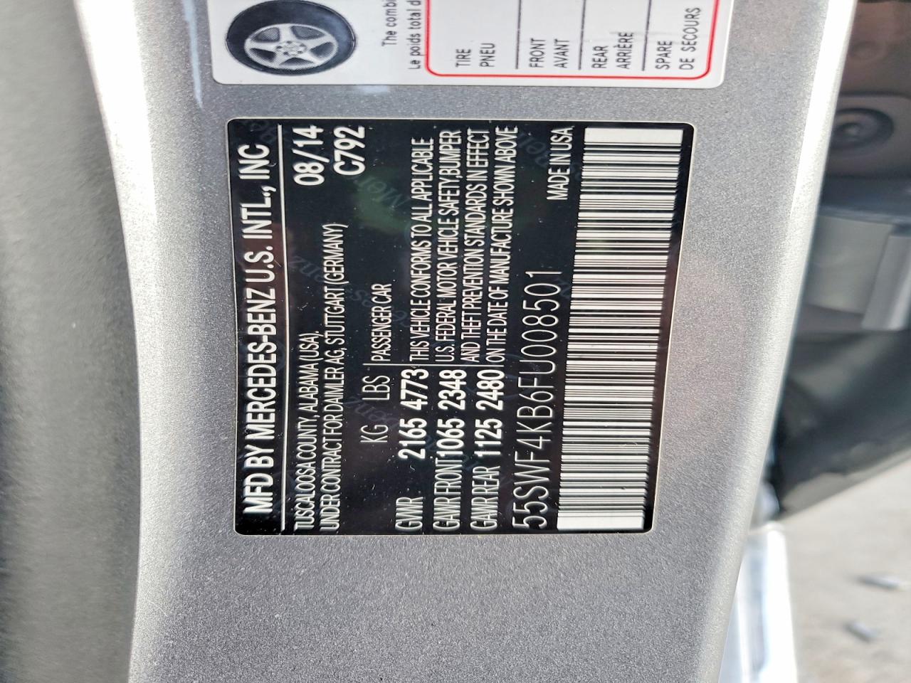 2015 MERCEDES-BENZ C 300 4MATIC photo 12