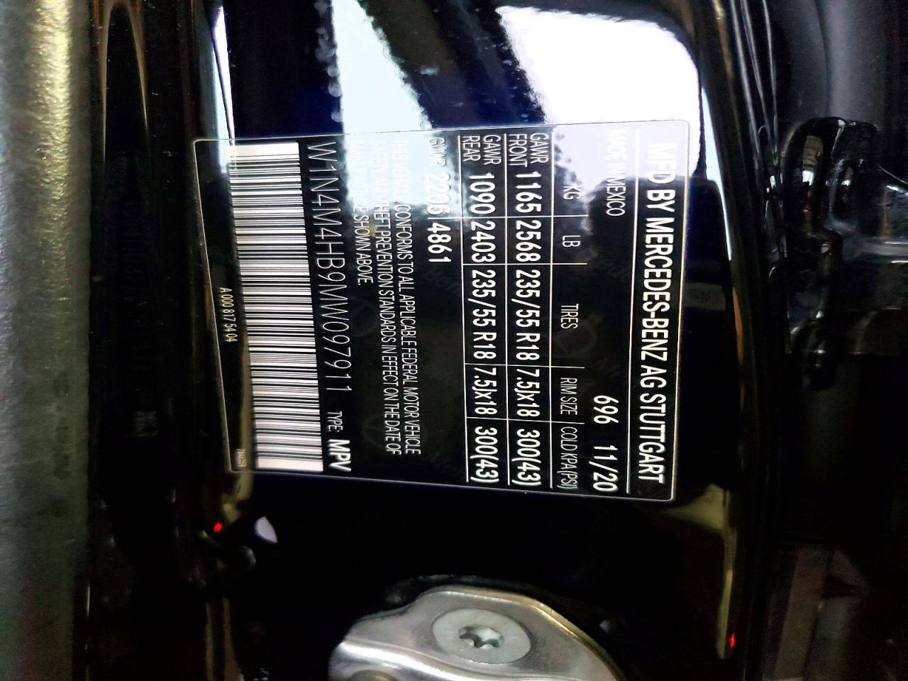 2021 MERCEDES-BENZ GLB 250 4MATIC photo 13