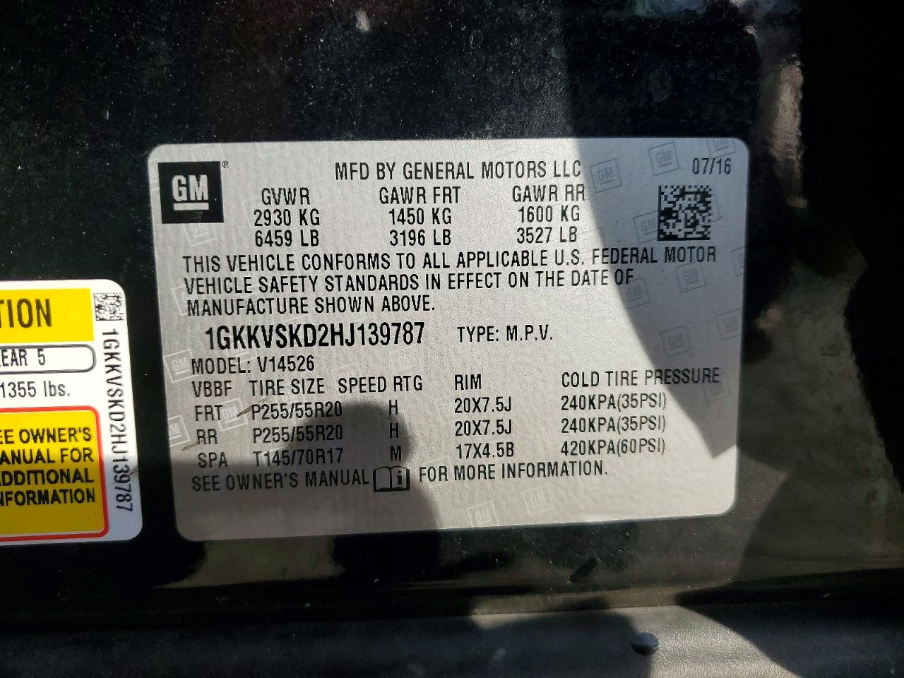 2017 GMC ACADIA LIMITED SLT-2 photo 13