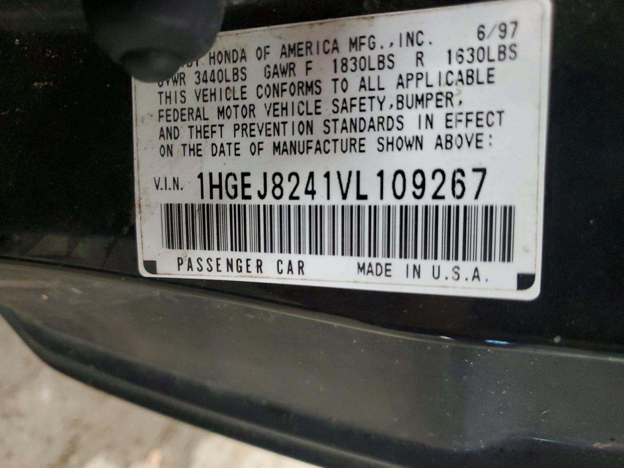 1997 HONDA CIVIC photo 12