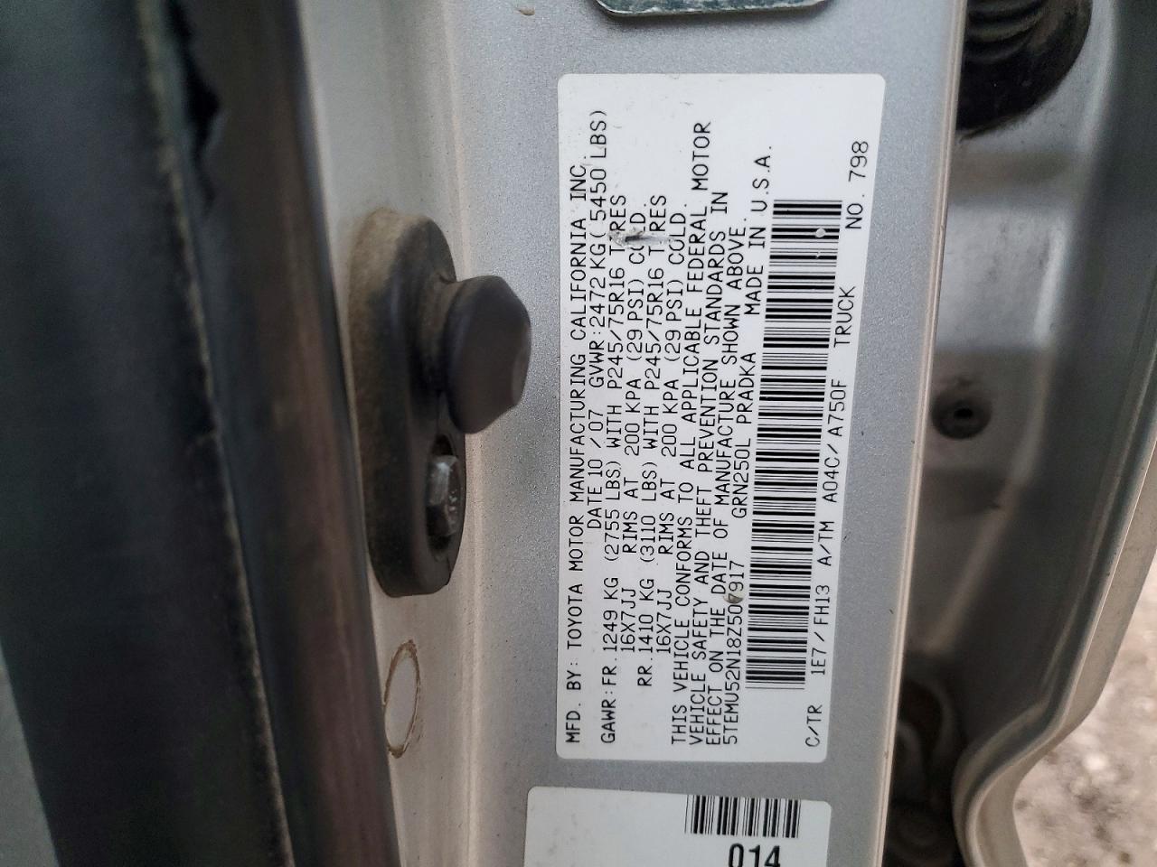 2008 TOYOTA TACOMA DOUBLE CAB LONG BED photo 23