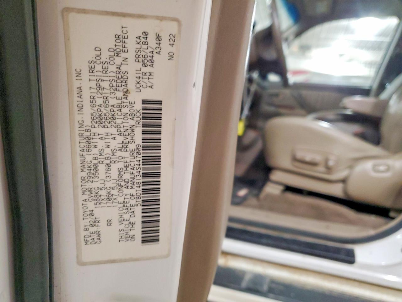 2004 TOYOTA TUNDRA DOUBLE CAB LIMITED photo 12