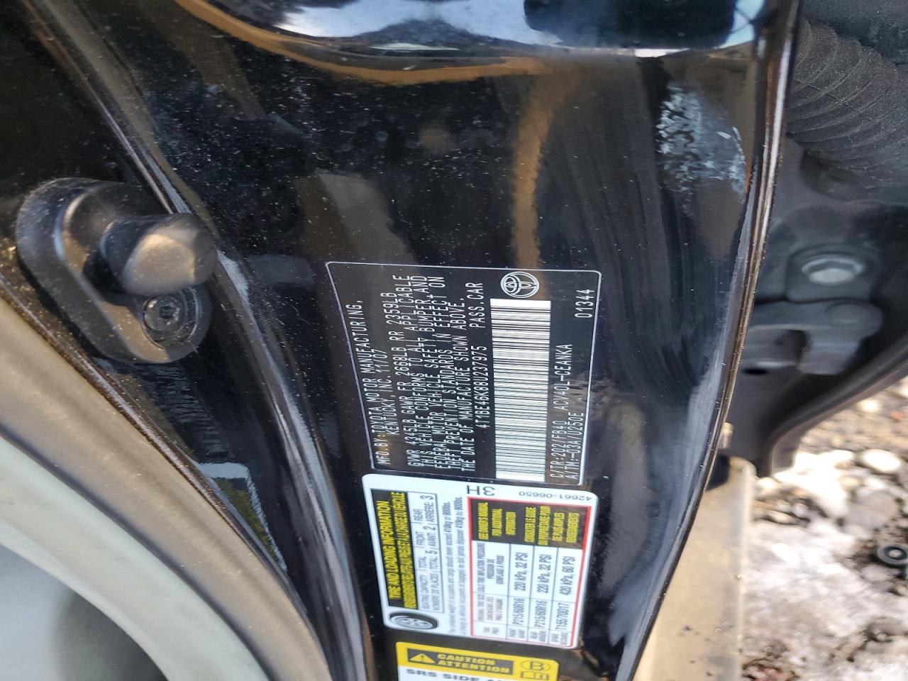2008 TOYOTA CAMRY CE photo 12