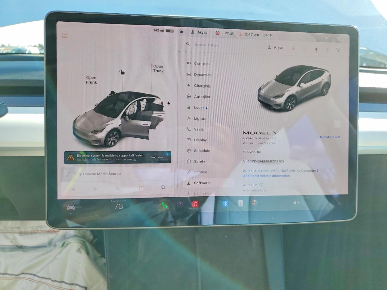 2021 TESLA MODEL Y photo 9