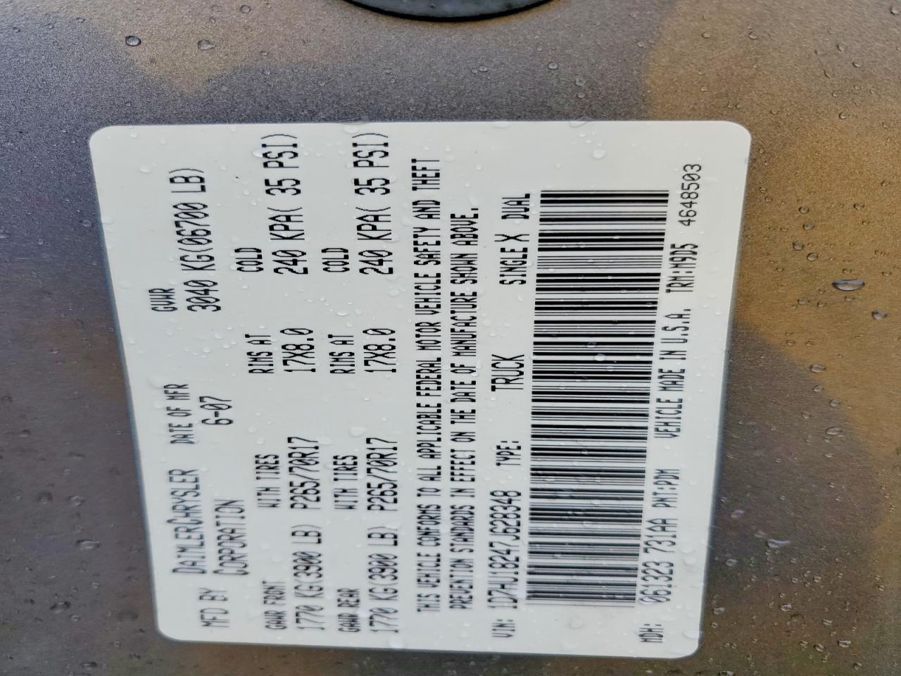 2007 DODGE RAM 1500 ST photo 12
