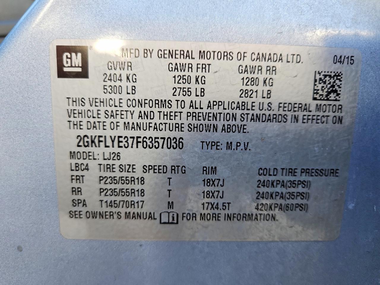2015 GMC TERRAIN SLT photo 13
