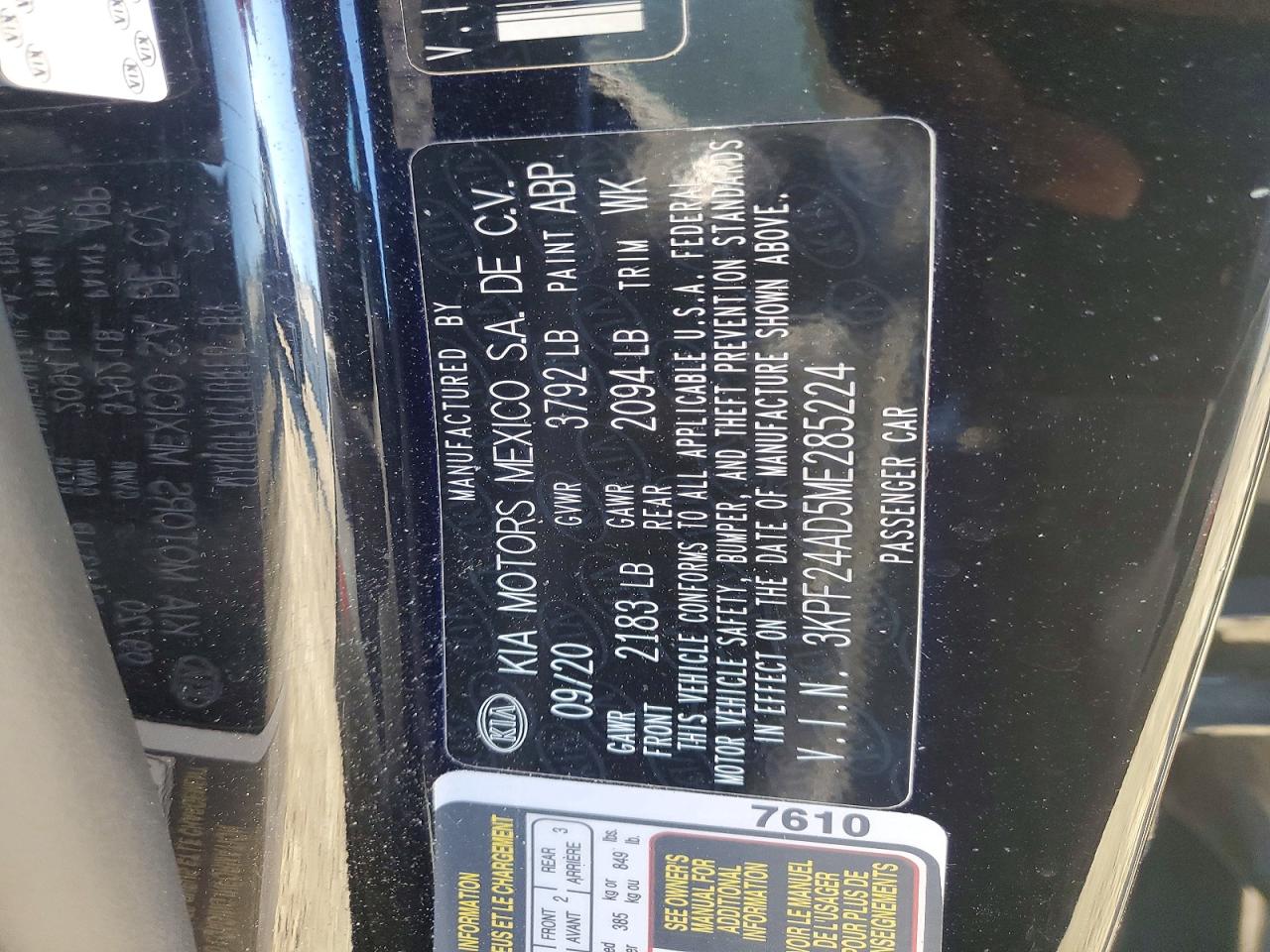 2021 KIA FORTE FE photo 12
