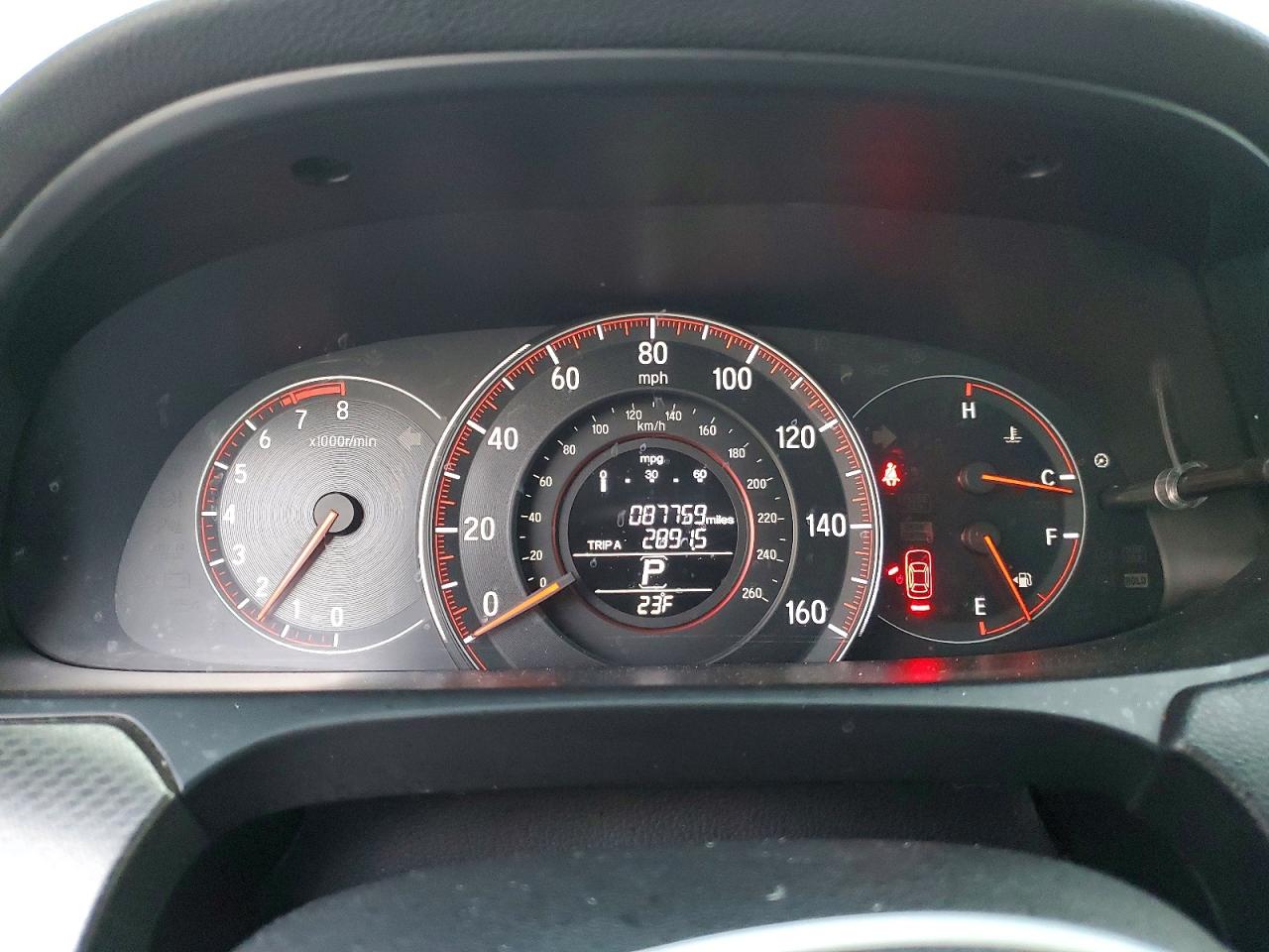 2016 HONDA ACCORD EX photo 9
