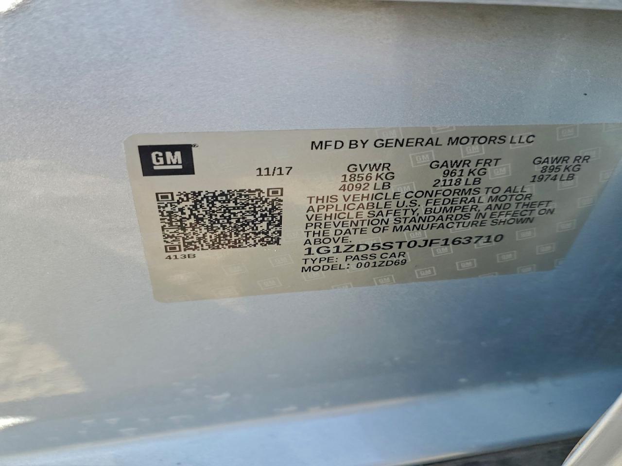 2018 CHEVROLET MALIBU LT photo 37