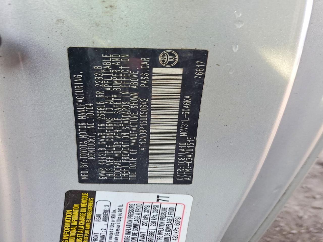 2005 TOYOTA CAMRY SOLARA SE photo 23