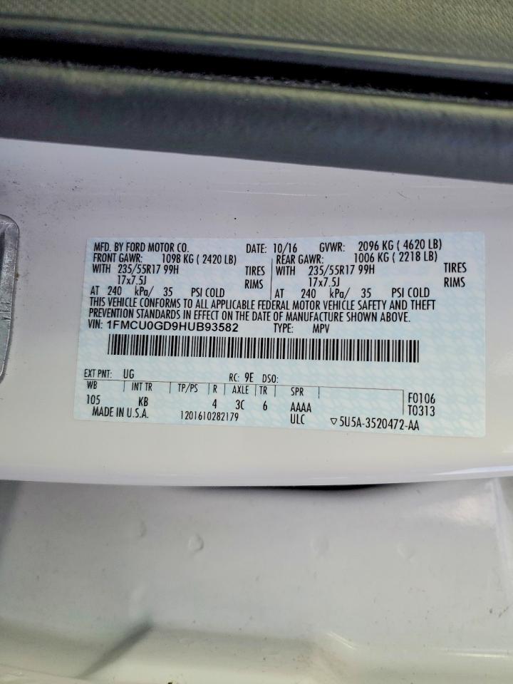 2017 FORD ESCAPE SE photo 27