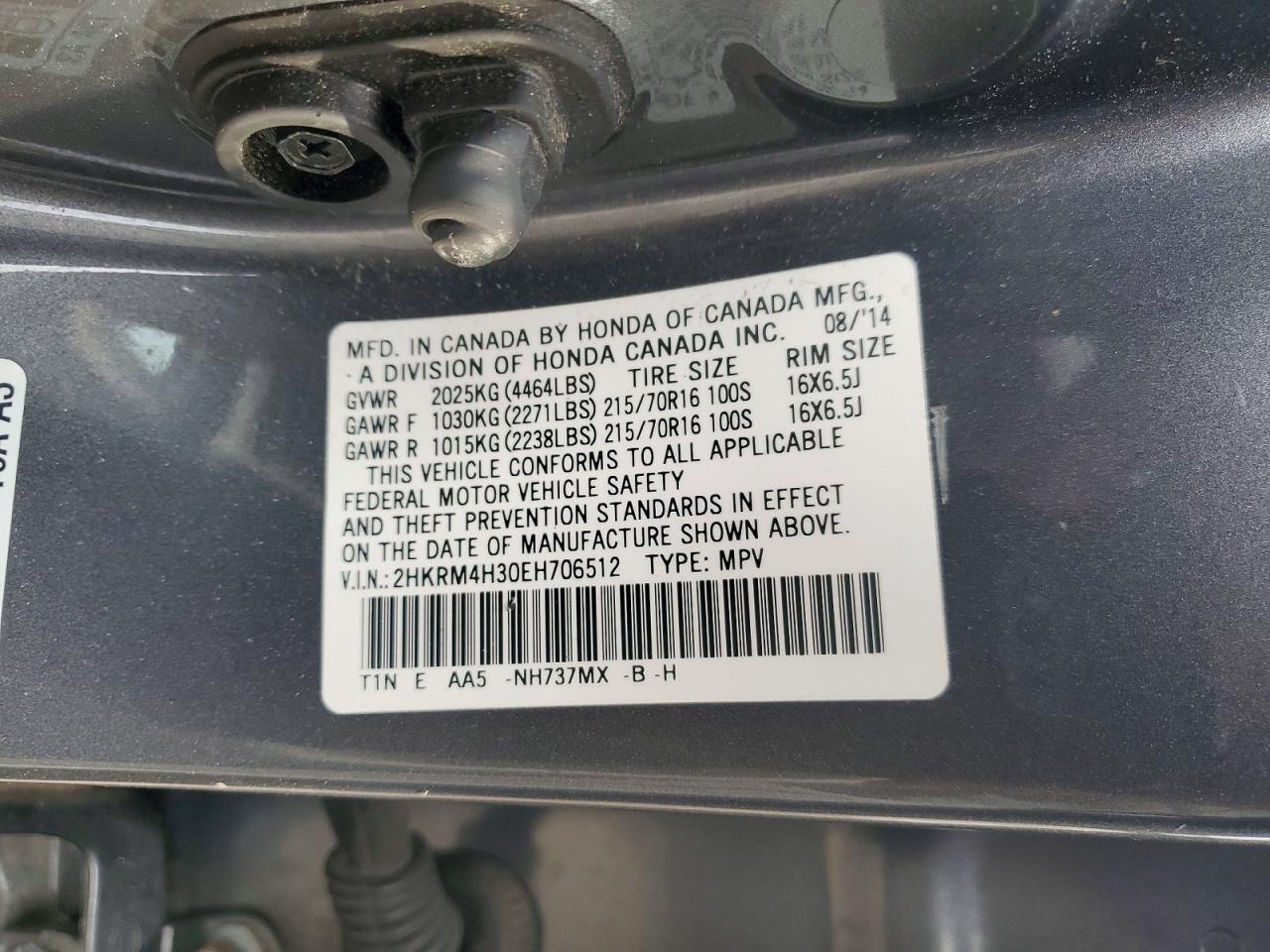2014 HONDA CR-V LX photo 13