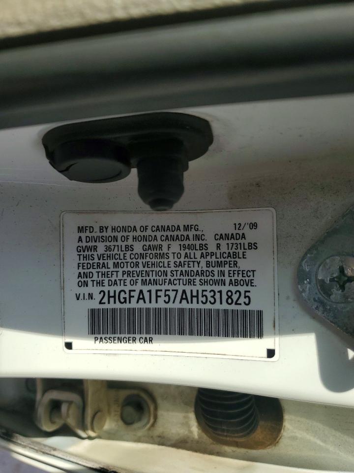 2010 HONDA CIVIC LX photo 12