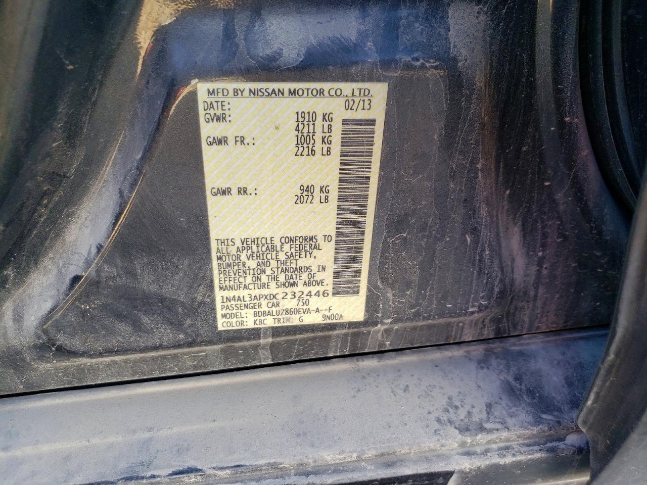 2013 NISSAN ALTIMA 2.5 photo 23