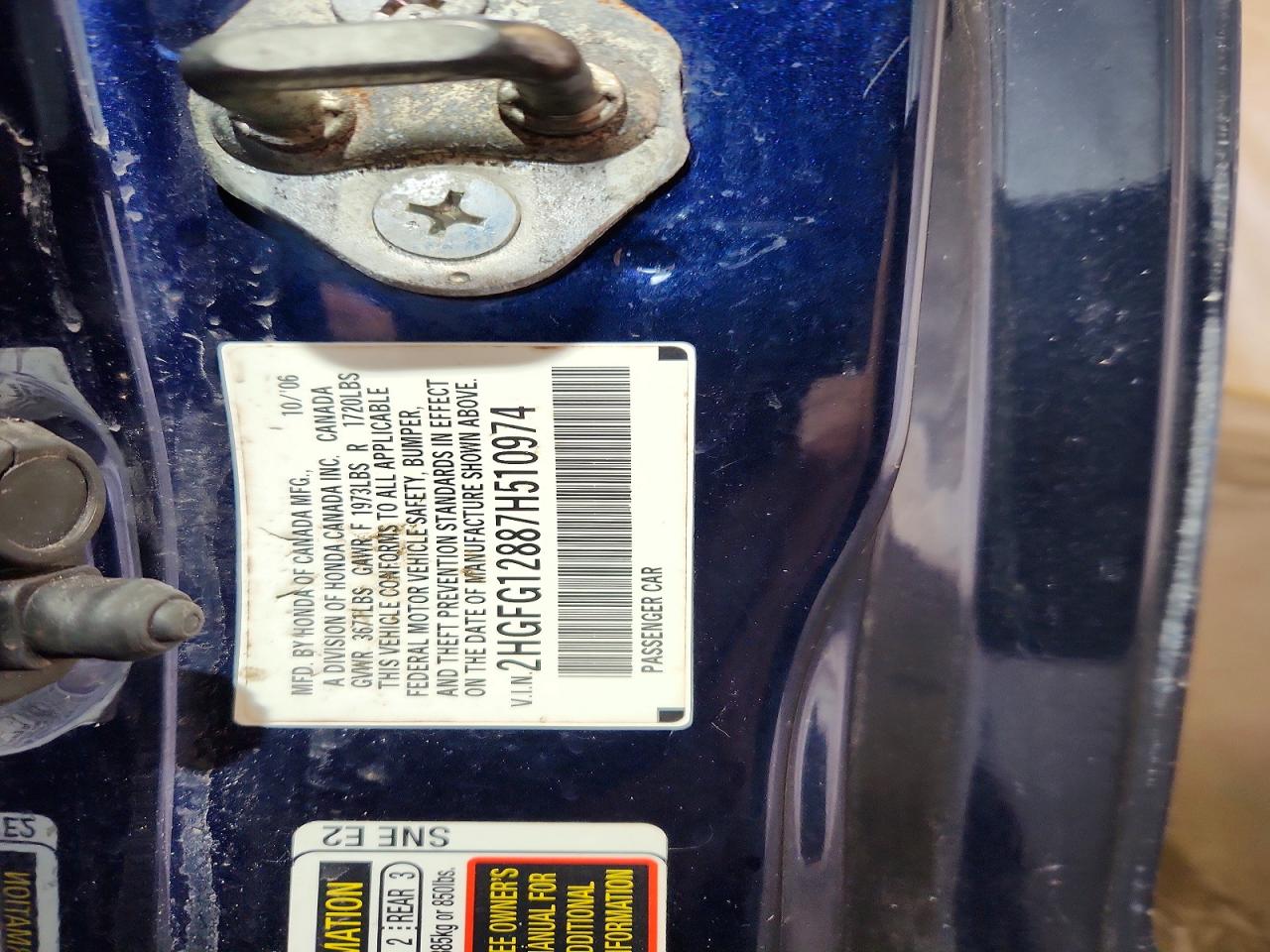 2007 HONDA CIVIC EX photo 13
