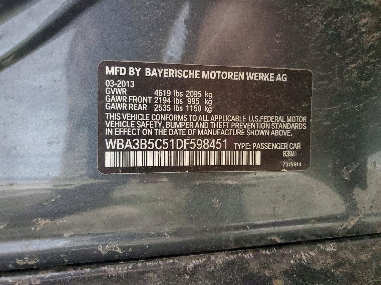 2013 BMW 328 XI SULEV photo 23