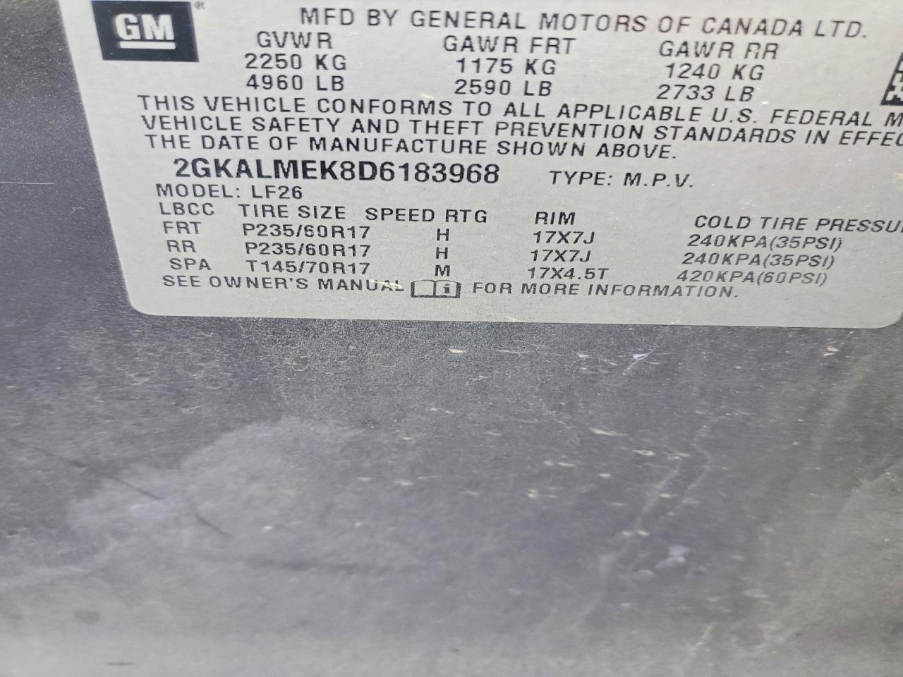 2013 GMC TERRAIN SLE photo 13