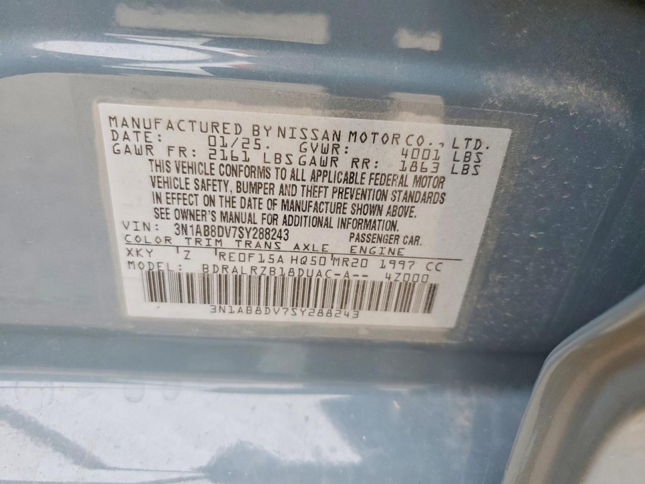2025 NISSAN SENTRA SR photo 12