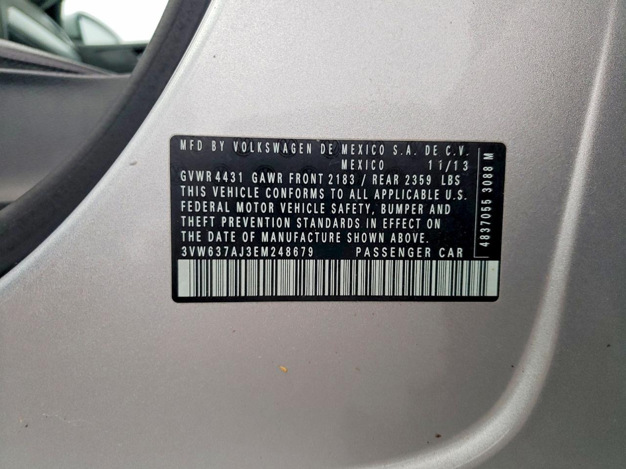 2014 VOLKSWAGEN JETTA HYBRID photo 12