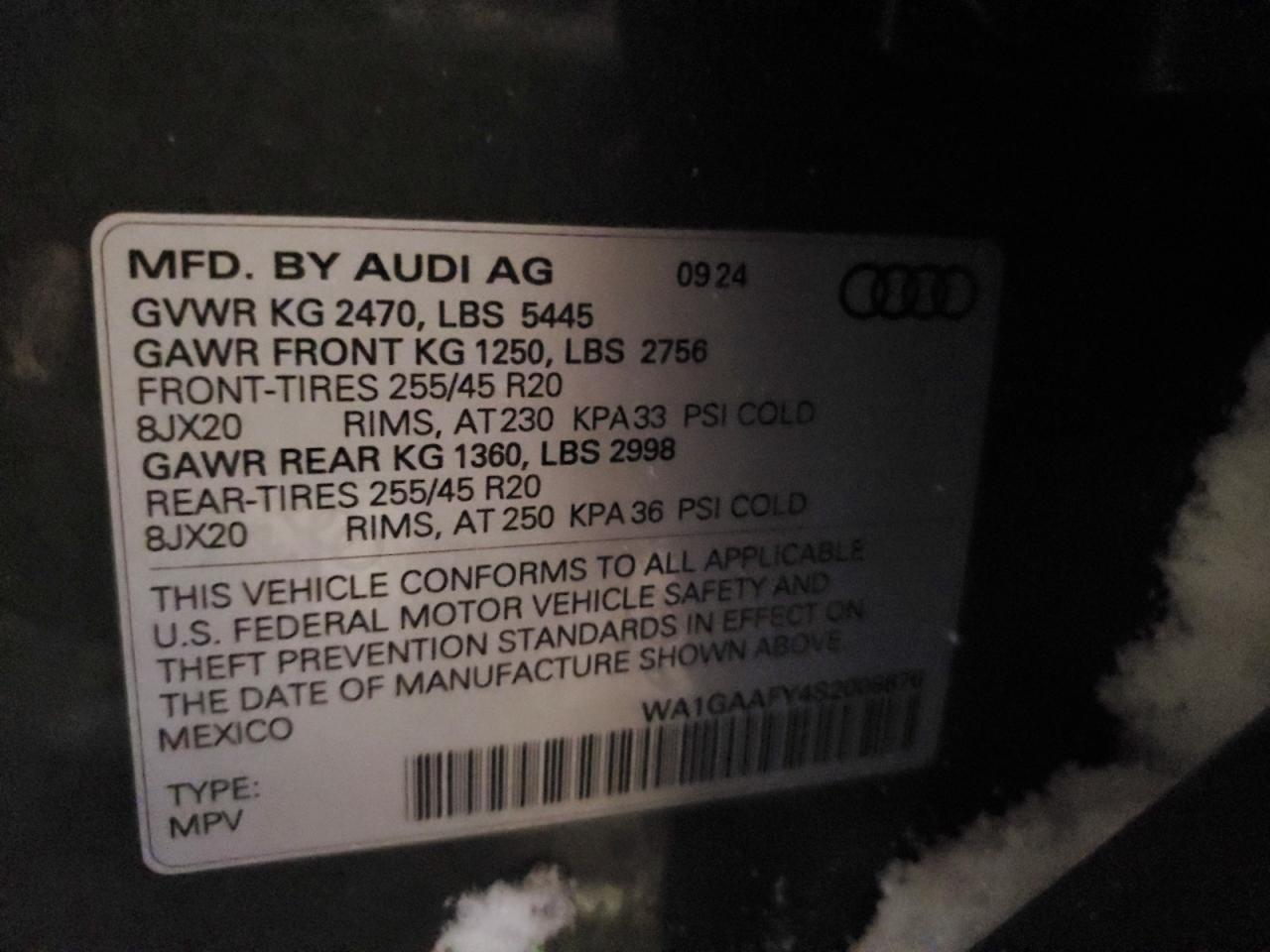 2025 AUDI Q5 PREMIUM 45 photo 13
