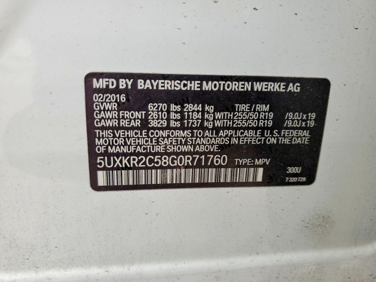 2016 BMW X5 SDRIVE35I photo 13