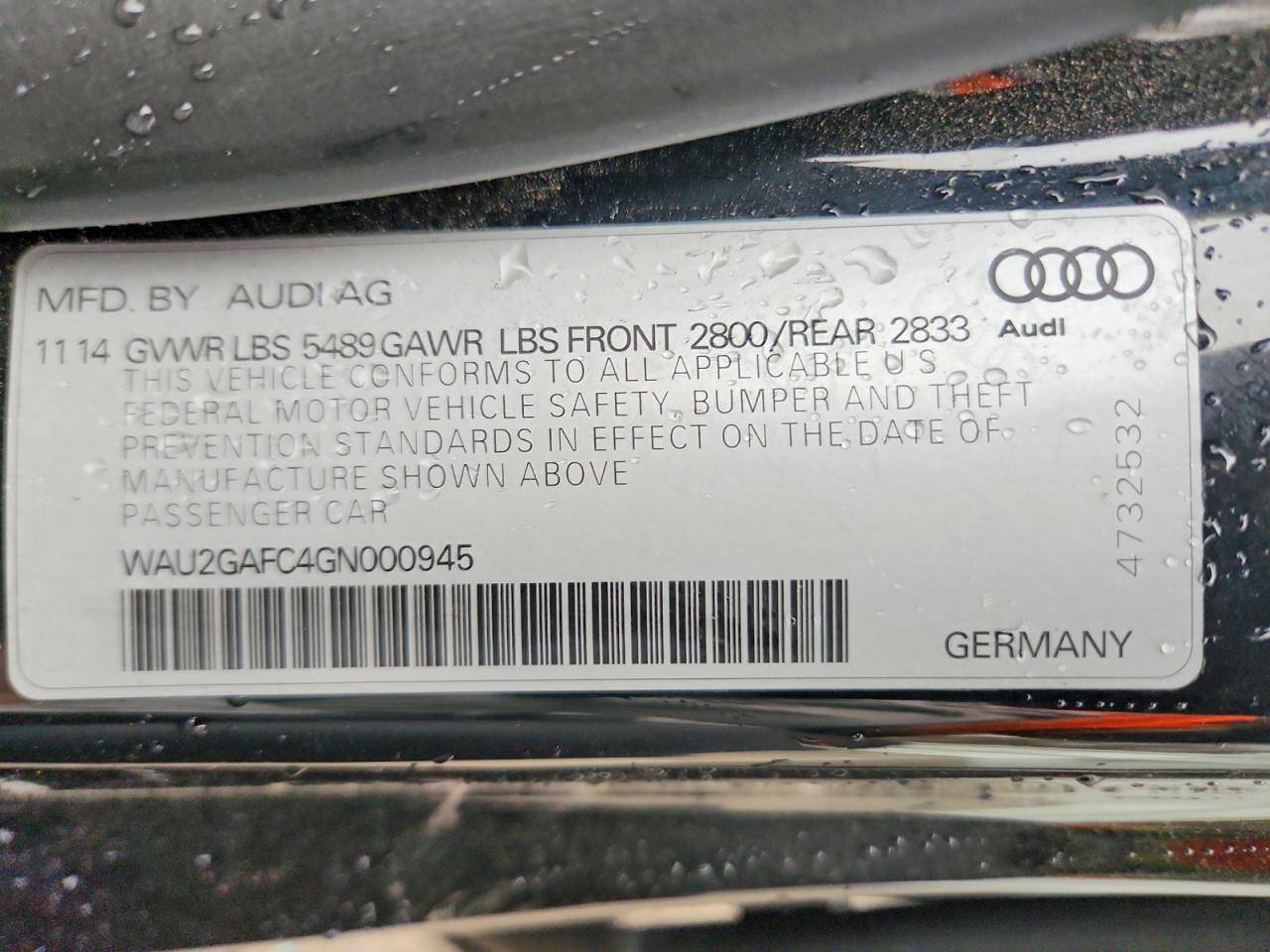 2016 AUDI A7 PRESTIGE photo 37