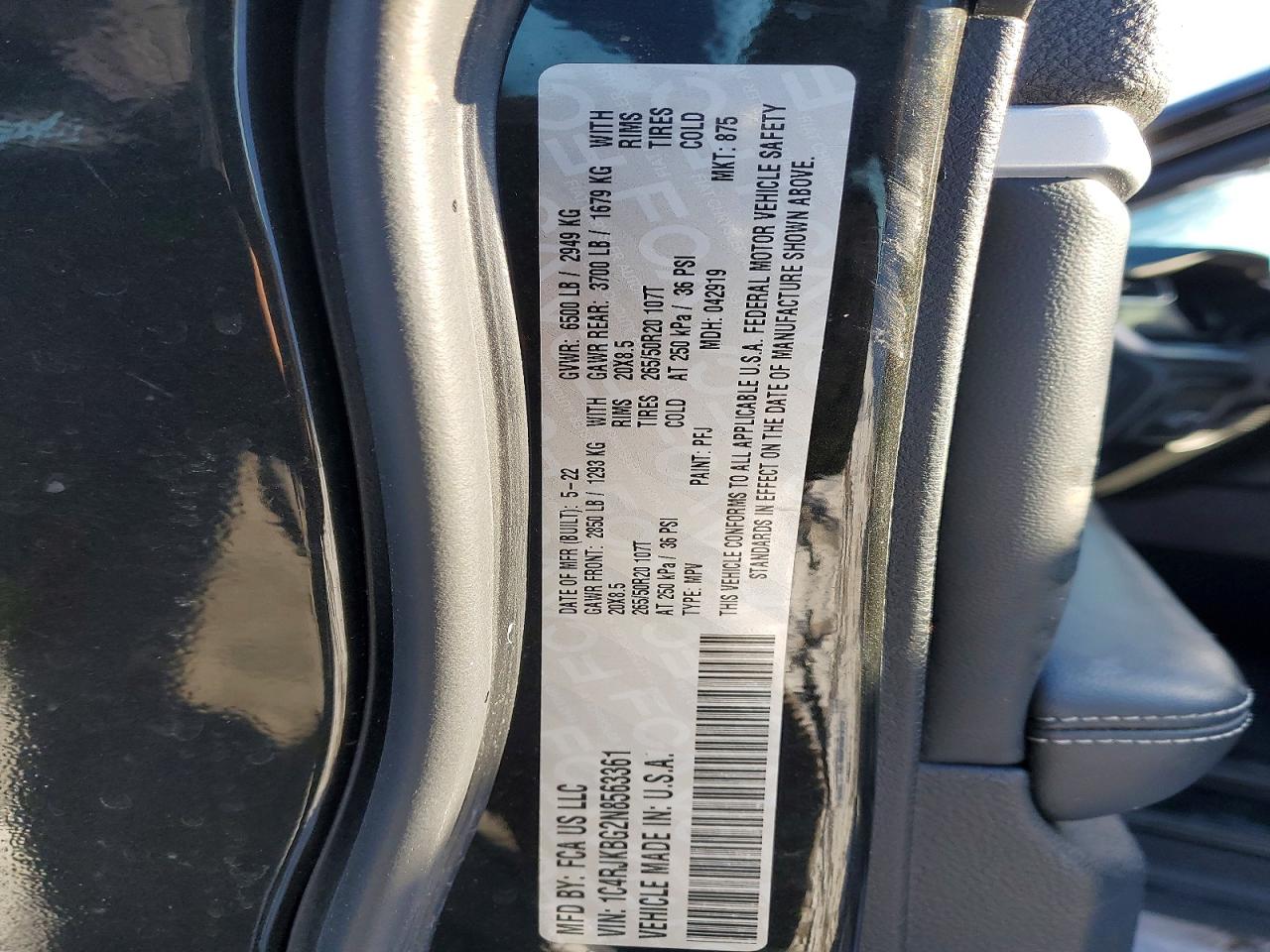 2022 JEEP GRAND CHEROKEE L LIMITED photo 25