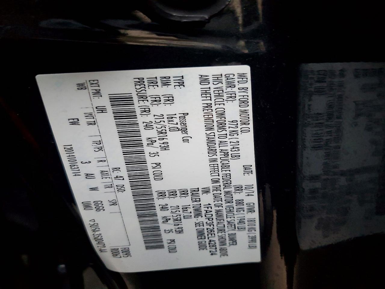 2014 FORD FOCUS SE photo 12