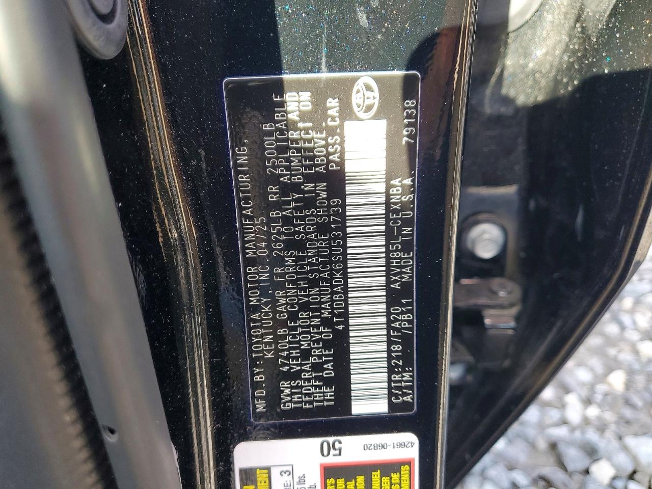 2025 TOYT CAMRY LE photo 12