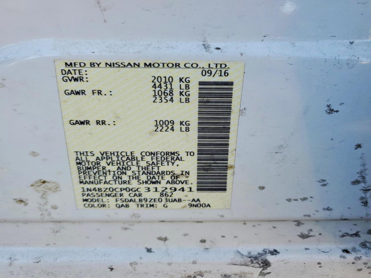 2016 NISSAN LEAF SV photo 23