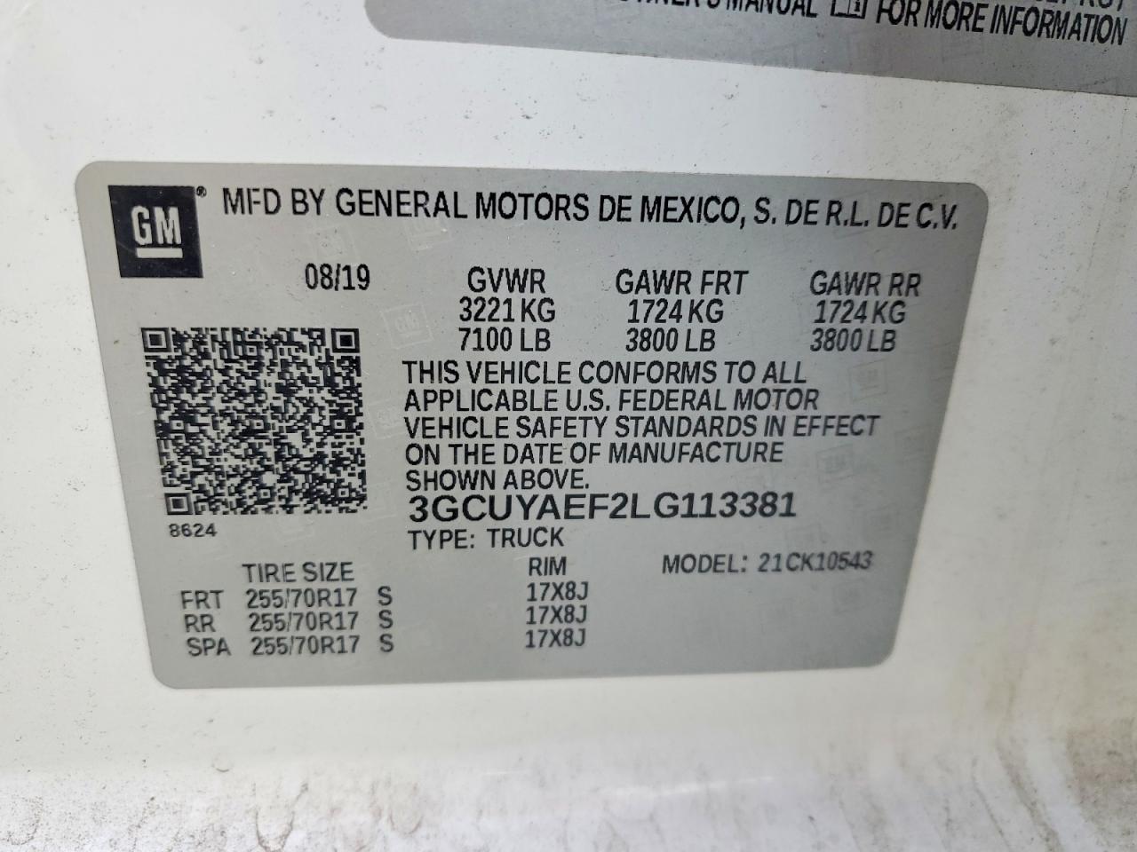 2020 CHEVROLET SILVERADO K1500 photo 12