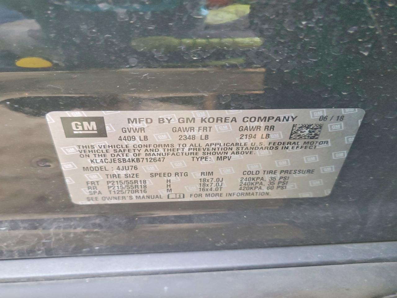 2019 BUICK ENCORE PREFERRED photo 13