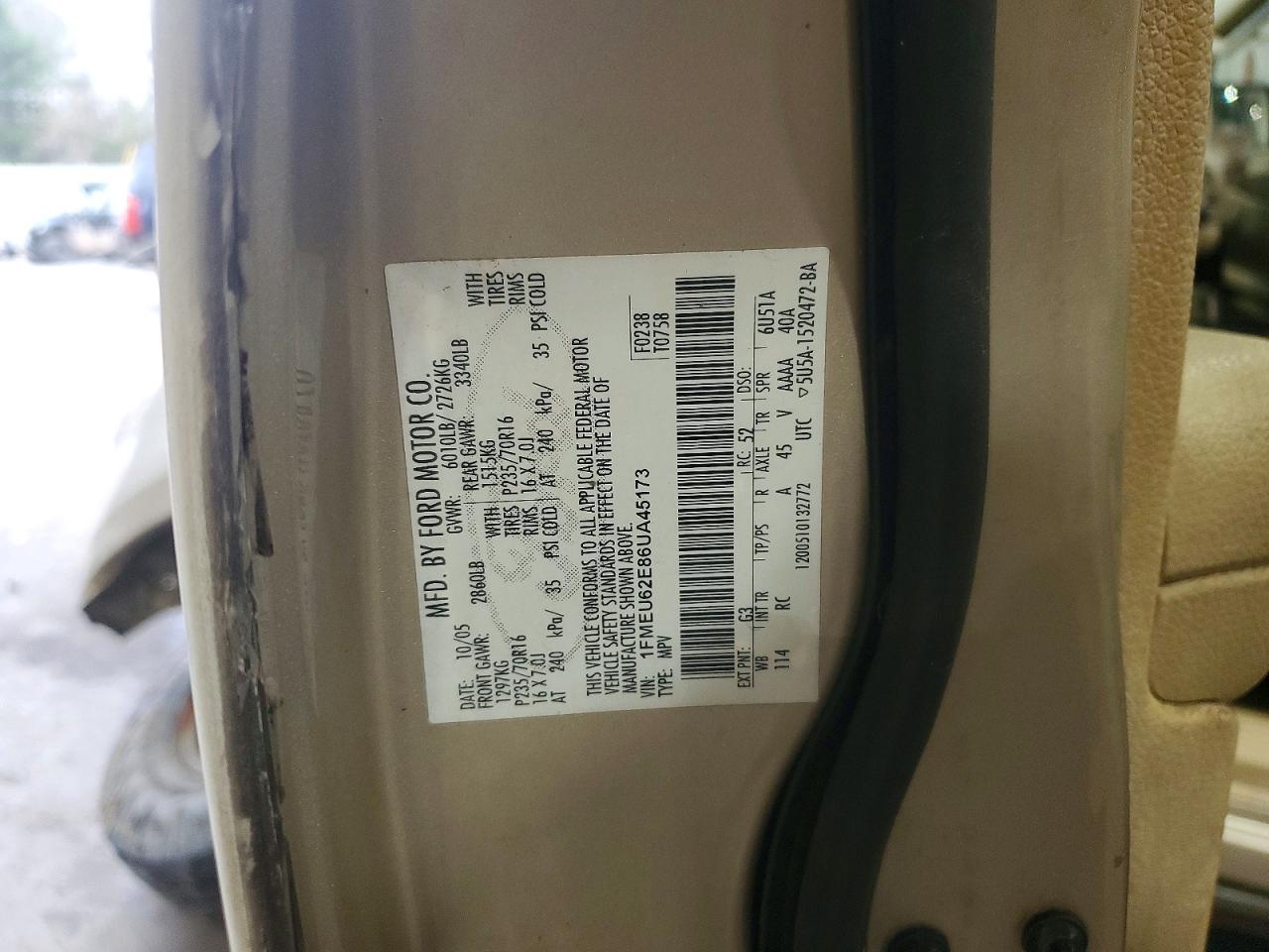 2006 FORD EXPLORER XLS photo 13