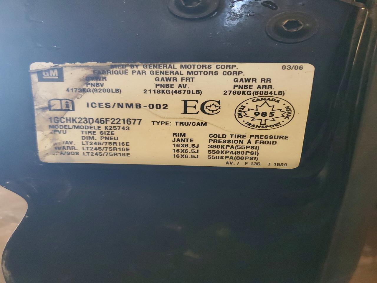 2006 CHEVROLET SILVERADO K2500 HEAVY DUTY photo 12