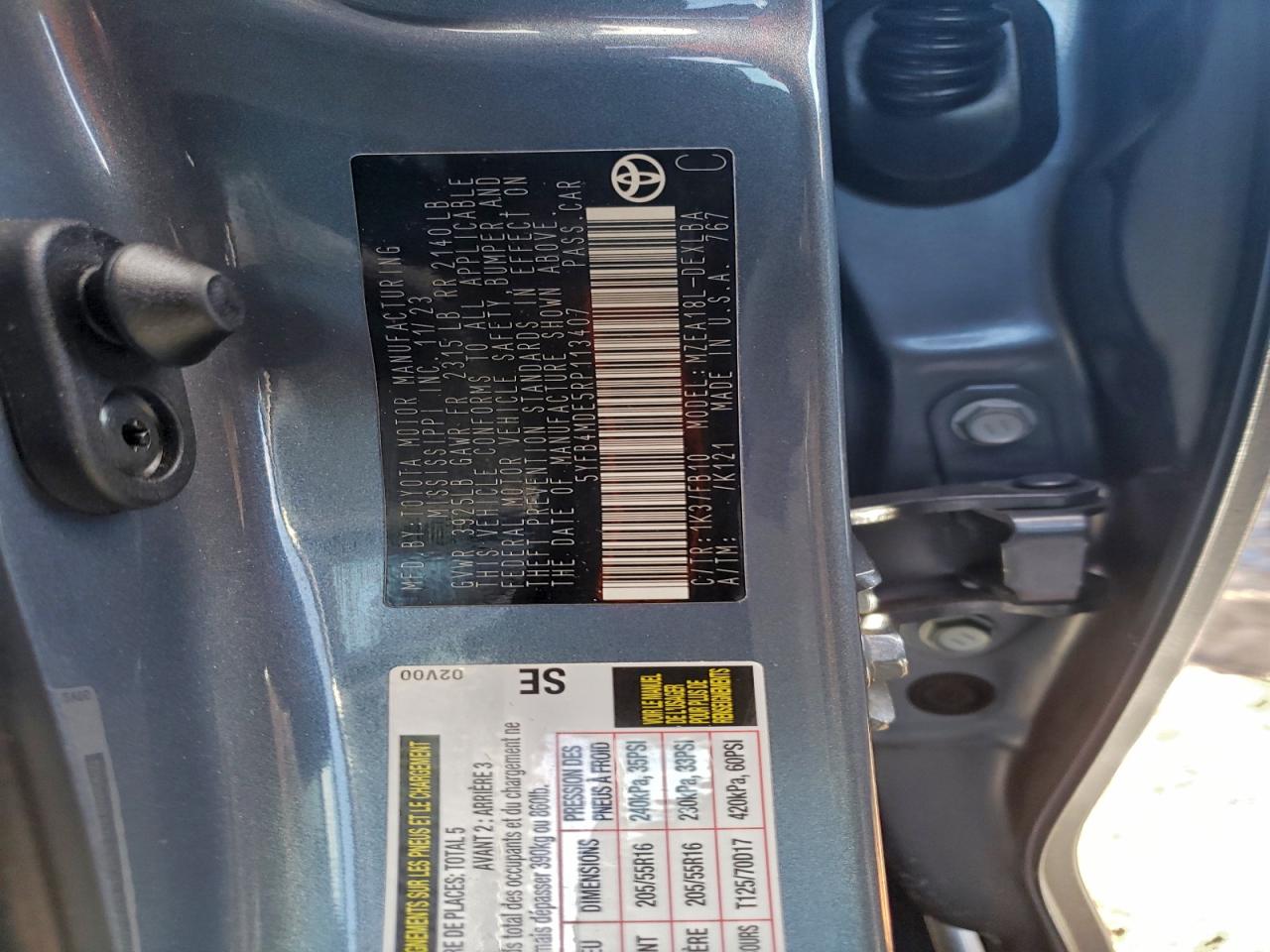 2024 TOYOTA COROLLA LE photo 12