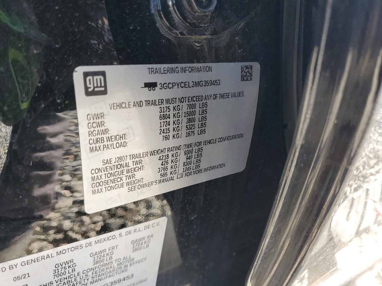 2021 CHEVROLET SILVERADO K1500 TRAIL BOSS CUSTOM photo 12