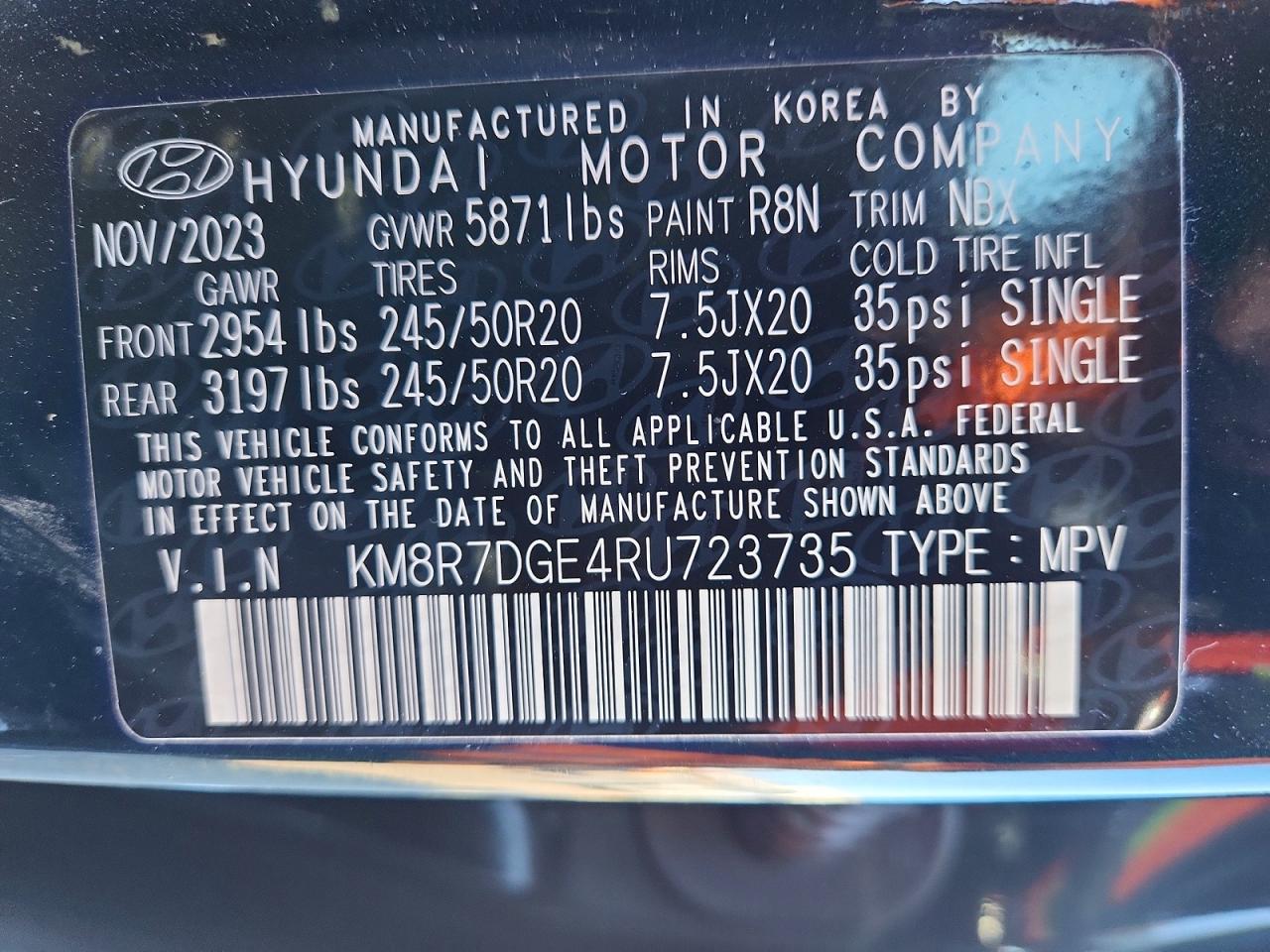2024 HYUNDAI PALISADE CALLIGRAPHY photo 13