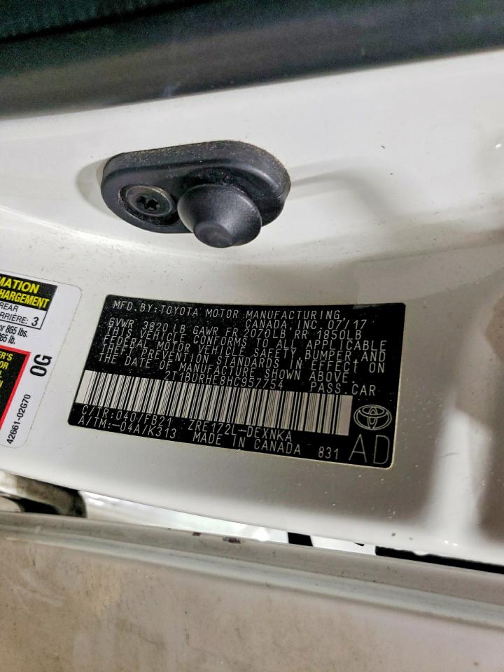 2017 TOYOTA COROLLA L photo 12