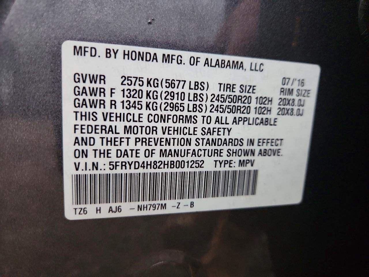 2017 ACURA MDX ADVANCE photo 14