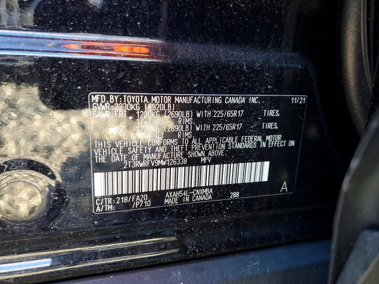 2021 TOYOTA RAV4 XLE photo 14